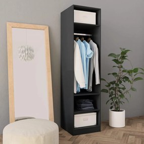 vidaXL Ντουλάπα Γκρι 50 x 50 x 200 εκ. από Μοριοσανίδα