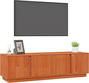 vidaXL Ντουλάπι TV Κερωμένο Καφέ 140 x 40 x 40 εκ Στερεό πεύκο