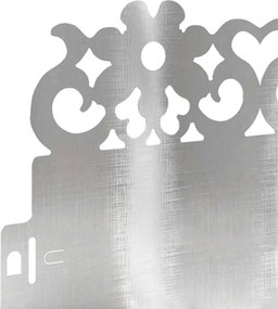 vidaXL Περιγράμματα γκαζόν 30 τμχ. 103 x 0,05 x 22 εκ Ασημί