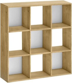 Βιβλιοθήκη Cube Megapap χρώμα sapphire oak 90x30x90εκ.