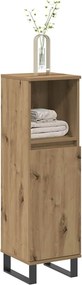 vidaXL Ντουλάπι μπάνιου Δρυς τεχνίτης 30x30x100 cm Κατασκευασμένο ξύλο