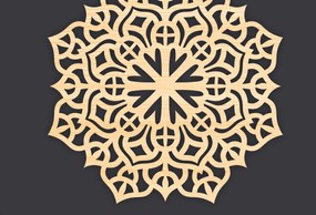 Intra απο ξύλο plywood 3mm-4mm πάχος 3D Mandala για Cricut Δίασταση 30x30 cm INTRAFABR-86060815