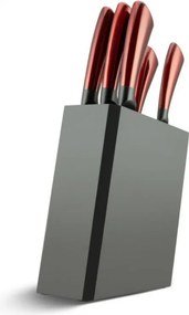 Σετ μαχαιριών Edenberg EB-936, 5 τεμ., ανθρακούχος χάλυβας, βάση, Κόκκινο