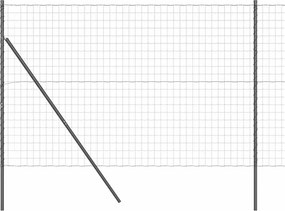 vidaXL Ευρωπαϊκή Στήριξη Φράχτη 10 x 1,6 m PVC-Επικαλυμμένο Ατσάλι