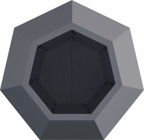 vidaXL Γλάστρα 2 τμχ. Ανθρακί 50 x 50 x 40 cm Ατσάλι