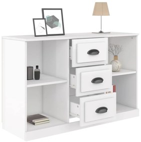 vidaXL Ντουλάπι Γυαλιστερό Λευκό 104,5x35,5x67,5εκ. Επεξεργασμένο Ξύλο