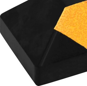 vidaXL Στοπ Στάθμευσης Ανακλαστικά 2 τεμ. 56 x 15 x 10 εκ. Καουτσούκ