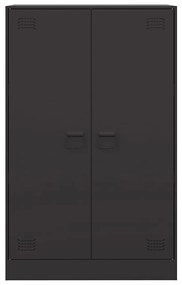 vidaXL Ντουλάπι Μαύρο 67x39x107 εκ. από Ατσάλι