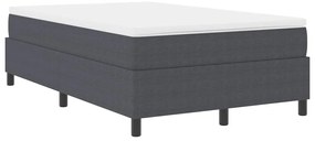 vidaXL Κρεβάτι με ελατήρια Σκούρο γκρι 120 x 200 cm Βελούδο