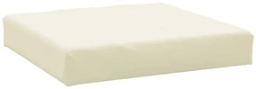 vidaXL Μαξιλάρι Παλέτας Κρεμ 60x60x9,5 εκ. Ύφασμα Oxford