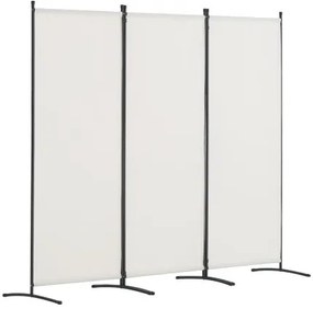 VEVOR Room Divider 3-Panel Folding Privacy Screen Fabric Partition Office White