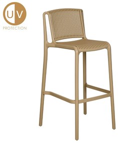 POLLY ΣΚΑΜΠΩ BAR BEIGE 52,5x49xH100,5cm - Πολυπροπυλένιο - 26-0029