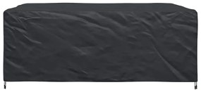 vidaXL Κάλυμμα επίπλων Μονόχρωμο Μαύρο 250 x 210 x 90 cm 210D
