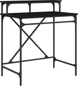 vidaXL Γραφείο Μαύρη Οξυά 80 x 50 x 90 cm Επεξεργασμένο ξύλο