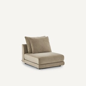 Πολυθρόνα σύνθεσης από stonewashed βελούδο, TIBERIO