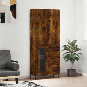 vidaXL Ντουλάπι Καπνιστή Δρυς 69,5x34x180 εκ. από Επεξεργασμένο Ξύλο