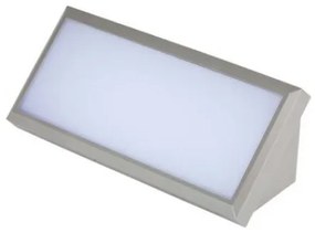 LED αδιάβροχη απλίκα 20W γωνία IP65 3000K Θερμό λευκό με γκρι 218236 VTAC-218236-Γκρι 218236