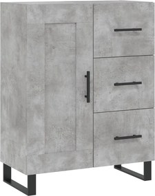 vidaXL Ντουλάπι Γκρι Σκυροδέματος 69,5x34x90 εκ. Επεξεργασμένο Ξύλο