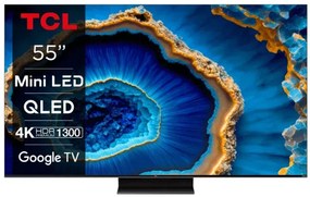 TCL C805 Smart Τηλεόραση 55'' με Google TV &amp; Game Master Pro 2.0 4K Mini-LED 144hz with QLED