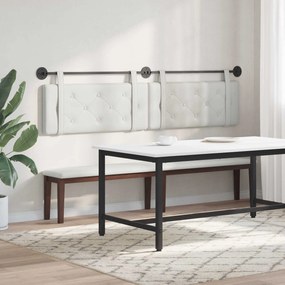 vidaXL Κρεμαστό Κεφαλάρι Λευκός 210 x 55 x 5 εκ Τεχνητό Δέρμα