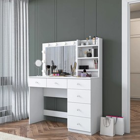 Τουαλέτα Μακιγιάζ Λευκό BRUFLER 110x40x141.8
