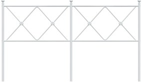 vidaXL Κεφαλάρι Λευκό 160 εκ. Μεταλλικό