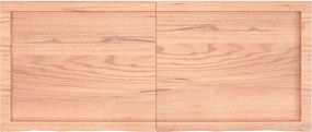 vidaXL Επιφ Τραπεζιού Αν Καφέ 120x50x(2-4)εκ. Επεξ. Μασίφ Ξύλο Δρυός