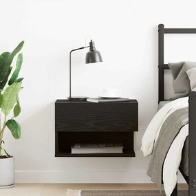 vidaXL Κομοδίνο Μαύρη Οξυά 46 x 30 x 30 εκ Επεξεργασμένο ξύλο