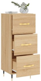vidaXL Ντουλάπι Sonoma Δρυς 34,5x34x90 εκ. από Επεξεργασμένο Ξύλο