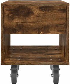 vidaXL Κομοδίνο 2 pcs Καπνιστό Δρύς 40,5 x 40 x 48 εκ.