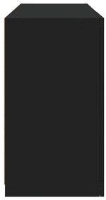 vidaXL Μπουφές με LED Μαύρος 123 x 37 x 67 εκ.