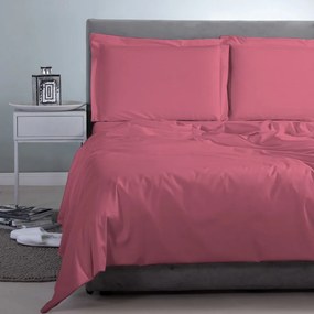 Σεντόνι Satin Plain Fucshia Aslanis Home Υπέρδιπλo 250x270cm 100% Βαμβακοσατέν