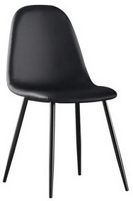Καρέκλα Celina ΕΜ907,4ΜP 45x54x85cm Black Σετ 4τμχ Metal, PVC
