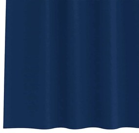 vidaXL Κουρτίνες με κουρτίνες 2 pcs Σκούρο Μπλε Πολυεστέρας