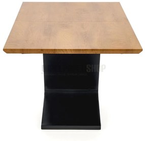 Gusto Ανοιγομένη Τραπεζαρία Μπεζ / Μαύρο 160-220x90x75