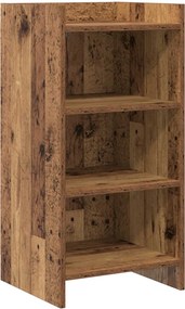vidaXL Πλαϊνό γραφείο Παλαιωμένο ξύλο 40 x 36 x 80 εκ