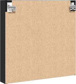 vidaXL Ραφιέρα Μαύρη 60x8,5x58 εκ. από Επεξεργασμένο Ξύλο