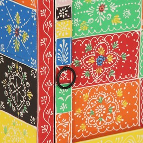 Κομοδίνο 2 τεμάχια Πολύχρωμο 40x35x45 cm Στερεό ξύλο Mango 4017563