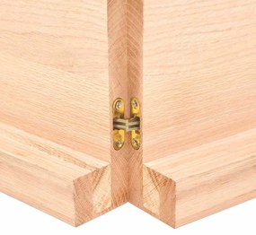 vidaXL Ράφι Τοίχου 200x60x(2-6) εκ. από Ακατέργαστο Μασίφ Ξύλο Δρυός