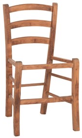 CHAIR PAROS  BEECH WOOD IMPREGNATED IN WALNUT COLOR 40x41x87Hcm.FRAME ONLY