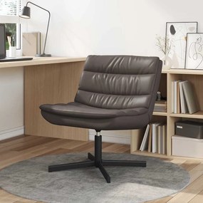 vidaXL Περιστρεφόμενη καρέκλα Καφέ 63 x 75 x 76 εκ Τεχνητό δέρμα