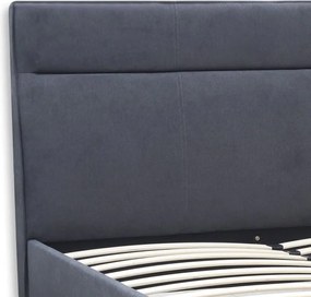 Κρεβάτι Marvel Megapap υφασμάτινο χρώμα ανθρακί 160x200εκ.