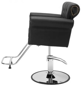 VEVOR Salon Chair, Barber Chair for Hair Stylist, Styling Chair with Heavy Duty Hydraulic Pump, 360° Swivel Hair Salon Chair with Footrest for Beauty Spa Shampoo, Max Load Weight 330 lbs, Black
