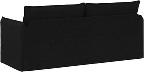 vidaXL Καναπές Μαύρο 196 x 82 x 85 εκ ύφασμα
