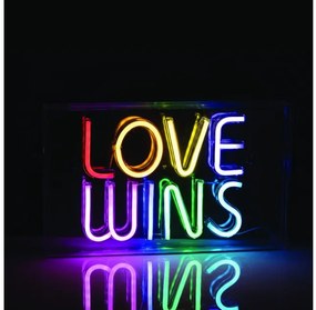 Επιτραπέζιο Φωτιστικό LOVE WINS NEON IP20 USB Πολύχρωμο X131203718 ACA X131203718 Πολύχρωμο