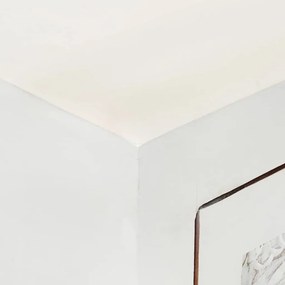 vidaXL Ντουλάπι Λευκό 55 x 30 x 90 εκ. από Μασίφ Ξύλο Ακακίας