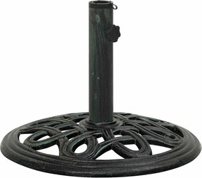 vidaXL Βάση Ομπρέλας Πράσινη 40 x 40 x 32 εκ. από Χυτοσίδηρο