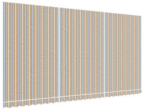 vidaXL Τεντόπανο Ανταλλακτικό Ριγέ Πολύχρωμο 6 x 3 μ.