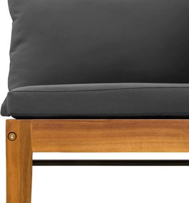 vidaXL 2 τμχ. Σετ Lounge Κήπου με Μαξιλάρια Φυσικό