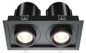 Χωνευτό Σποτ Φωτιστικό Οροφής LED 2x10W Μαύρο Αναδιπλούμενο Hidden DL095-02-2x10W3K-B Maytoni DL095-02-10W3K-B Μαύρο